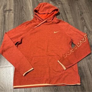 Medium Nike Orange Hoodie with Thumbholes